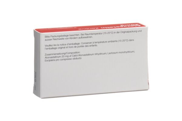 Atorvastatin Zentiva cpr pell 20 mg 30 pce