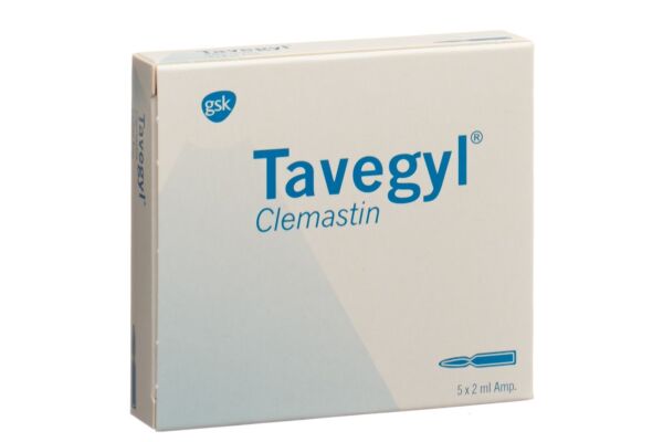 Tavegyl sol inj 2 mg/2ml i.m./i.v. 5 amp 2 ml