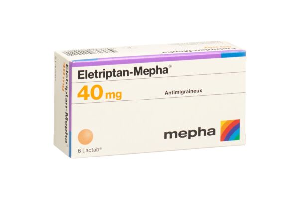 Eletriptan-Mepha cpr pell 40 mg 6 pce