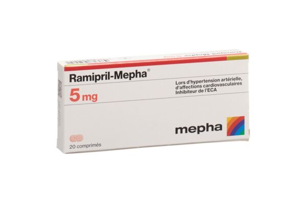 Ramipril-Mepha Tabl 5 mg 20 Stk