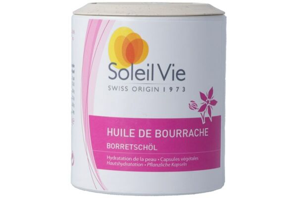 Soleil Vie huile de bourrache caps 694 mg pressée à froid bio 90 pce