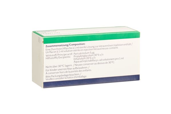 Zemplar Inj Lös 5 mcg/ml 5 Durchstf 1 ml