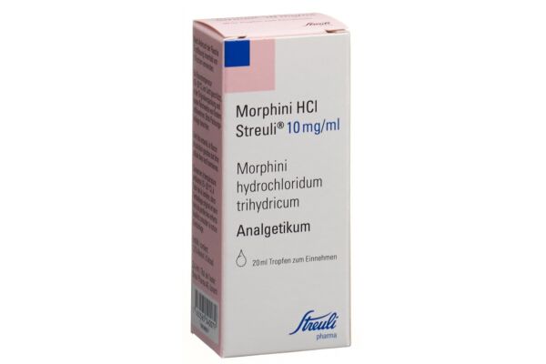 Morphini HCl Streuli Tropfen 10 mg/ml Fl 20 ml