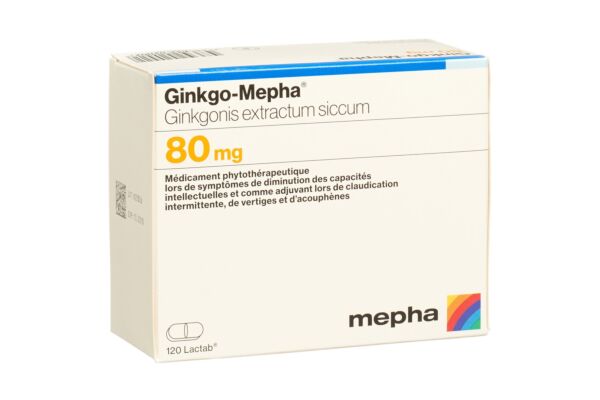 Ginkgo-Mepha cpr pell 80 mg 120 pce