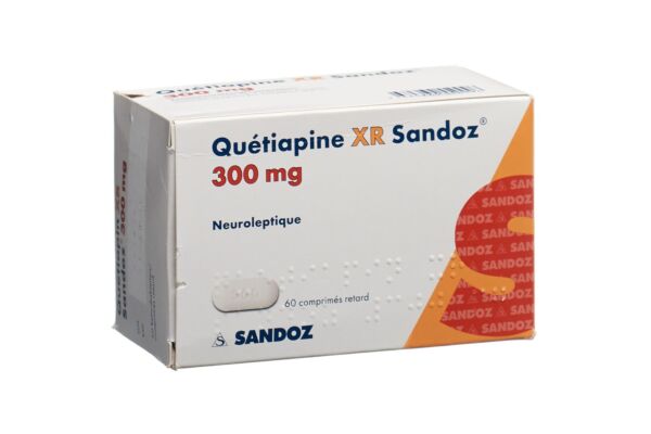 Quétiapine XR Sandoz cpr ret 300 mg 60 pce