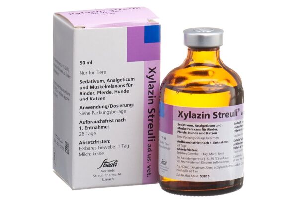 Xylazin Streuli Inj Lös 20 mg/ml ad us vet. Fl 50 ml