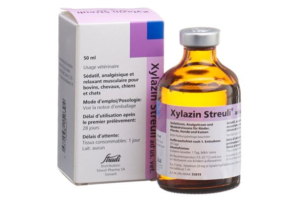 Xylazin Streuli sol inj 20 mg/ml ad us vet. fl 50 ml