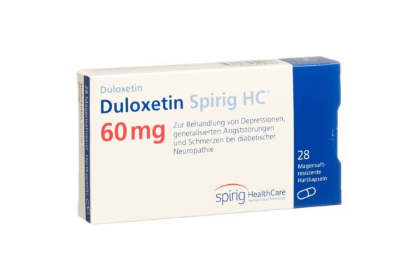 Duloxétine Spirig HC caps 60 mg 28 pce