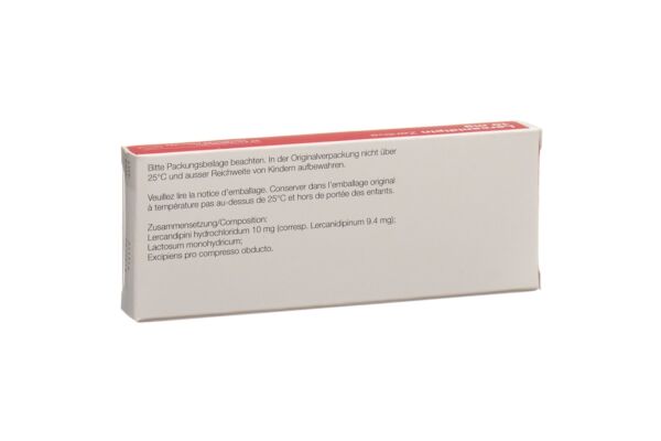 Lercanidipin Zentiva Filmtabl 10 mg 30 Stk