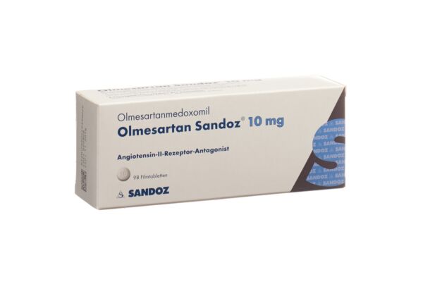 Olmésartan Sandoz cpr pell 10 mg 98 pce