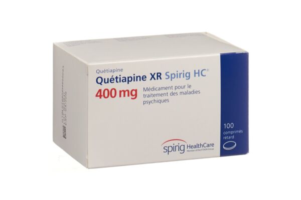 Quétiapine XR Spirig HC cpr ret 400 mg 100 pce