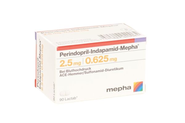 Perindopril-Indapamid-Mepha cpr pell 2.5/0.625 mg bte 90 pce