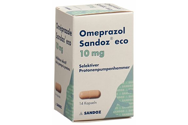 Omeprazol Sandoz eco Kaps 10 mg Ds 14 Stk