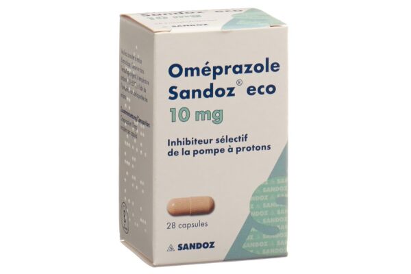 Omeprazol Sandoz eco Kaps 10 mg Ds 28 Stk