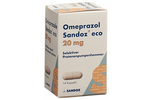 Omeprazol Sandoz eco Kaps 20 mg Ds 14 Stk