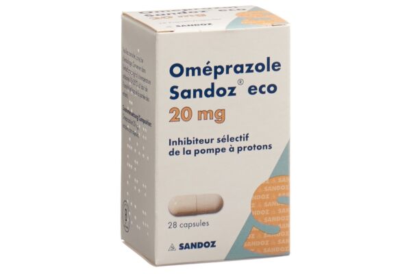 Oméprazole Sandoz eco caps 20 mg bte 28 pce