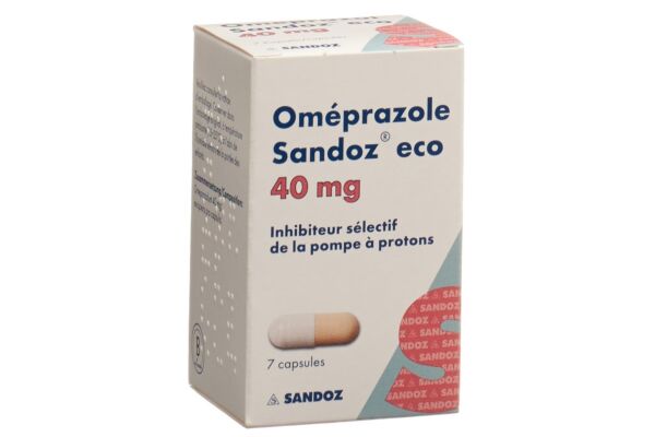 Omeprazol Sandoz eco Kaps 40 mg Ds 7 Stk