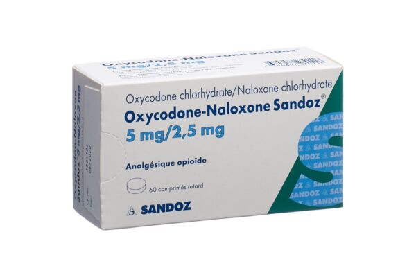 Oxycodon-Naloxon Sandoz Ret Tabl 5 mg/2.5 mg 60 Stk