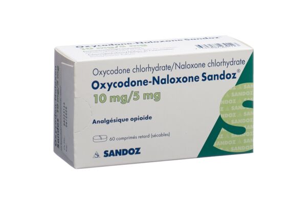 Oxycodone-Naloxone Sandoz cpr ret 10 mg/5 mg 60 pce