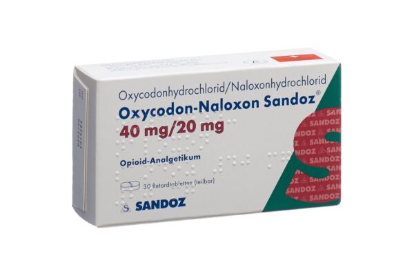 Oxycodon-Naloxon Sandoz Ret Tabl 40 mg/20 mg 30 Stk