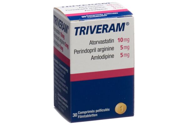 Triveram cpr pell 10 mg/5 mg/5 mg bte 30 pce