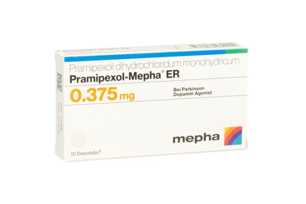 Pramipexol-Mepha ER Depotabs 0.375 mg 10 Stk