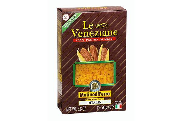 LE VENEZIANE pâtes Ditalini de maïs sans gluten 250 g