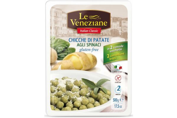 LE VENEZIANE gnocchi avec épinards sans gluten 500 g