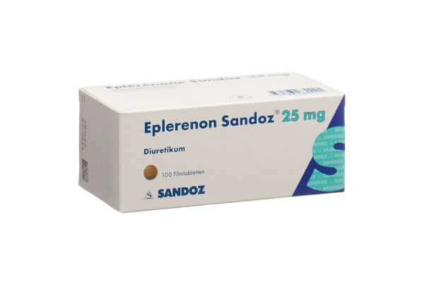 Eplérénone Sandoz cpr pell 25 mg 100 pce