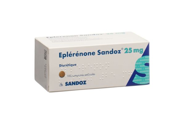 Eplérénone Sandoz cpr pell 25 mg 100 pce