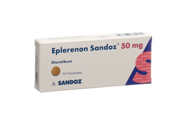 Eplérénone Sandoz cpr pell 50 mg 30 pce