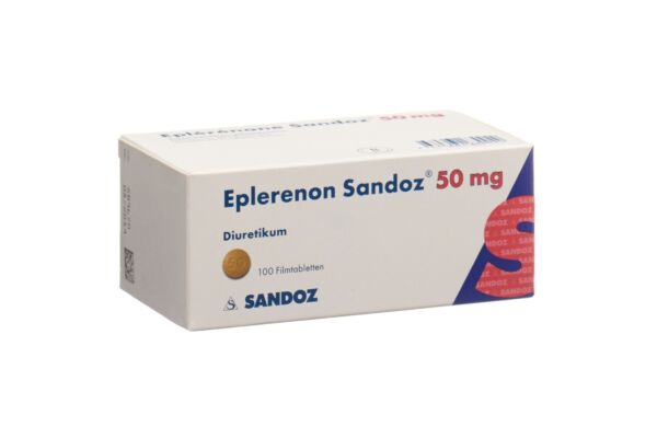 Eplérénone Sandoz cpr pell 50 mg 100 pce