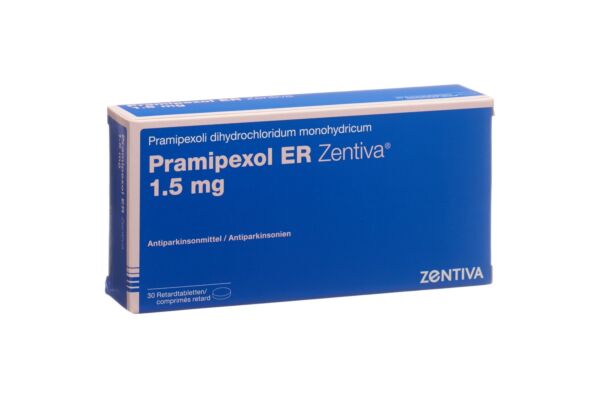 Pramipexol ER Zentiva Ret Tabl 1.5 mg 30 Stk