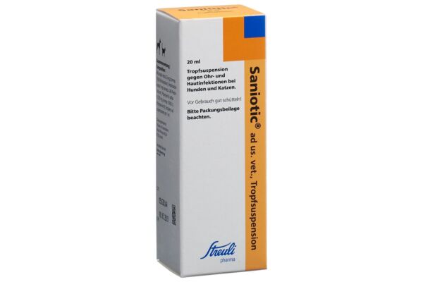 Saniotic suspension en gouttes ad us. vet. fl gtt 20 ml