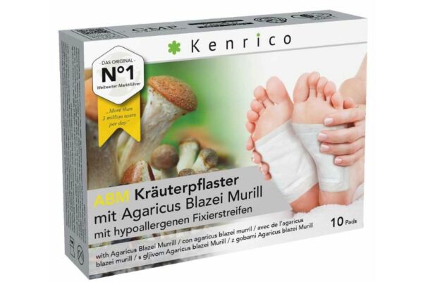 Kenrico emplâtre végétal avec Agaricus Blazei Murill 10 pce