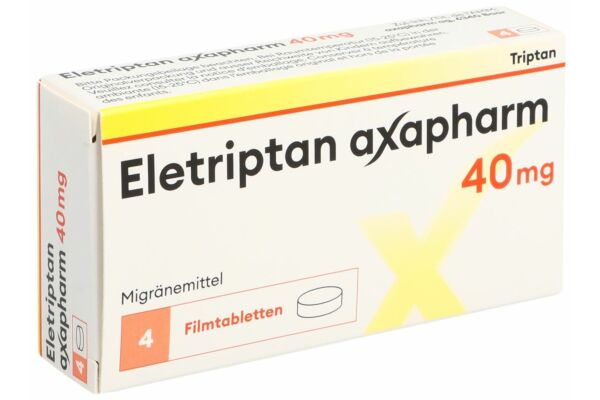 Eletriptan Axapharm Filmtabl 40 mg 4 Stk