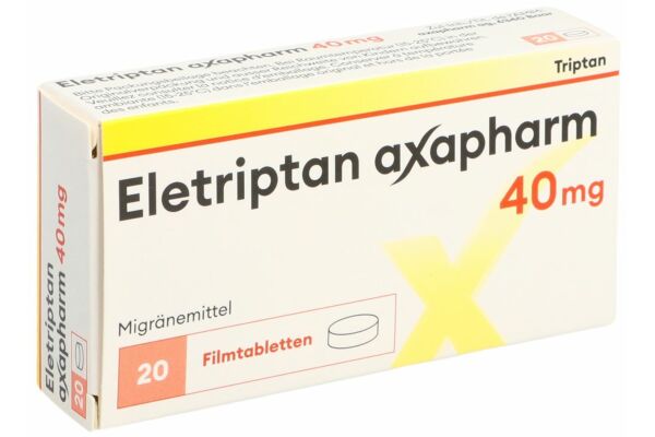 Eletriptan Axapharm Filmtabl 40 mg 20 Stk