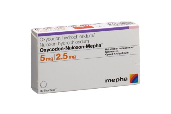 Oxycodon-Naloxon-Mepha Ret Tabl 5mg/2.5mg 30 Stk