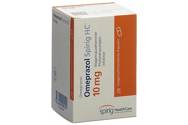 Omeprazol Spirig HC Kaps 10 mg Ds 28 Stk