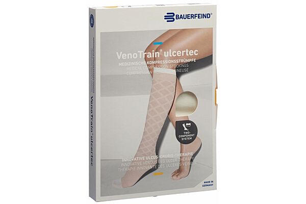 VENOTRAIN ULCERTEC SOUS-BAS STRONG A-D XS normale/short pied fermé blanc