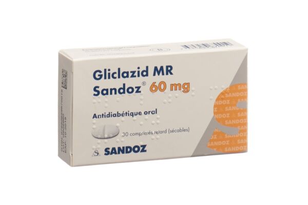 Gliclazid MR Sandoz Ret Tabl 60 mg 30 Stk