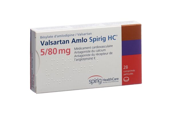 Valsartan Amlo Spirig HC Filmtabl 5/80mg 28 Stk