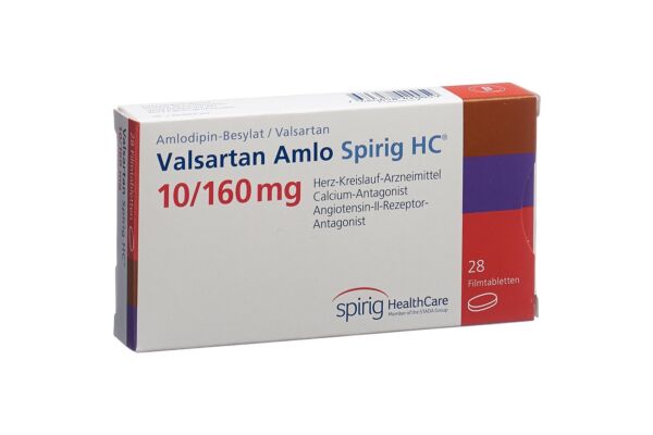 Valsartan Amlo Spirig HC cpr pell 10/160mg 28 pce