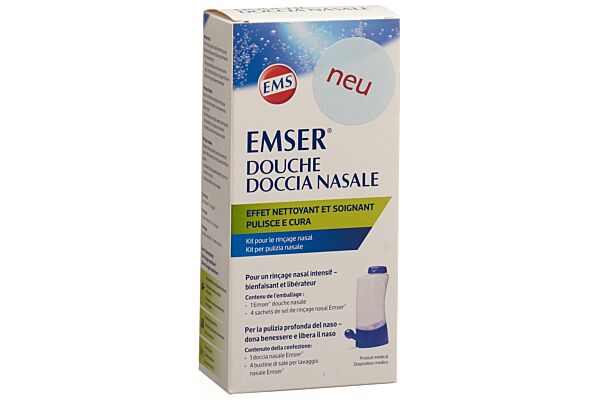 Emser Douche nasale + sel de rinçage nasal (1 pièce(s), 250 ml, 110 g) -  Galaxus
