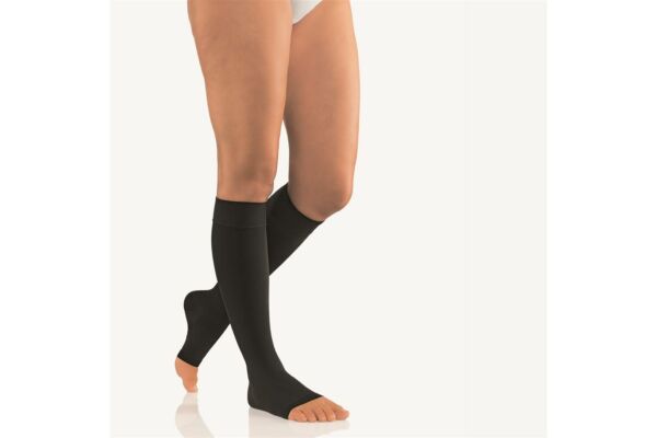 Bort Vital AD CCL2 IV pointe ouverte normal noir bande tricoté 1 paire