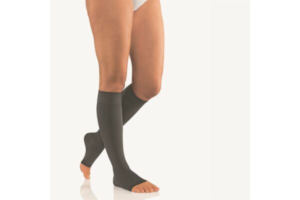 Bort Vital AD CCL2 I pointe ouverte normal anthracite bord tricoté 1 paire