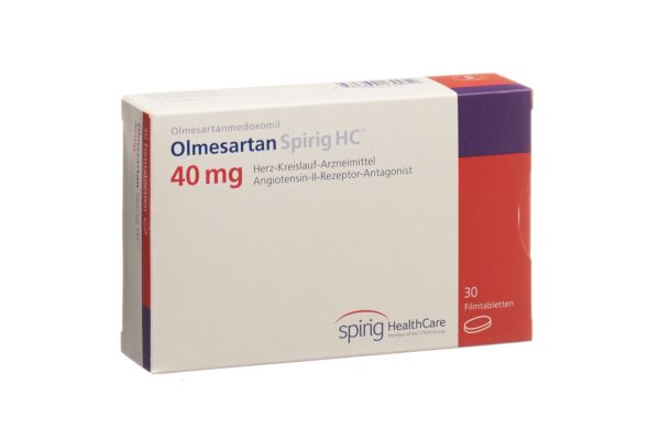 Olmésartan Spirig HC cpr pell 40 mg 30 pce