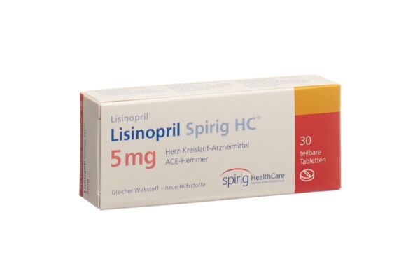 Lisinopril Spirig HC cpr 5 mg 30 pce