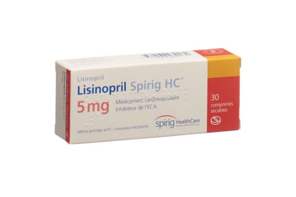 Lisinopril Spirig HC Tabl 5 mg 30 Stk