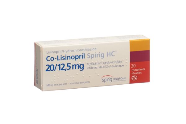 Co-Lisinopril Spirig HC Tabl 20/12.5 mg 30 Stk